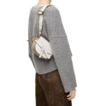 LOEWE GATE DUAL MINI BAG IN SOFT CALFSKIN AND JACQUARD