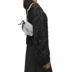 LOEWE GATE DUAL MINI BAG IN SOFT CALFSKIN AND JACQUARD