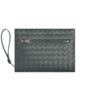 BOTTEGA VENETA SMALL INTRECCIATE DOCUMENT CASE WITH WRISTLED