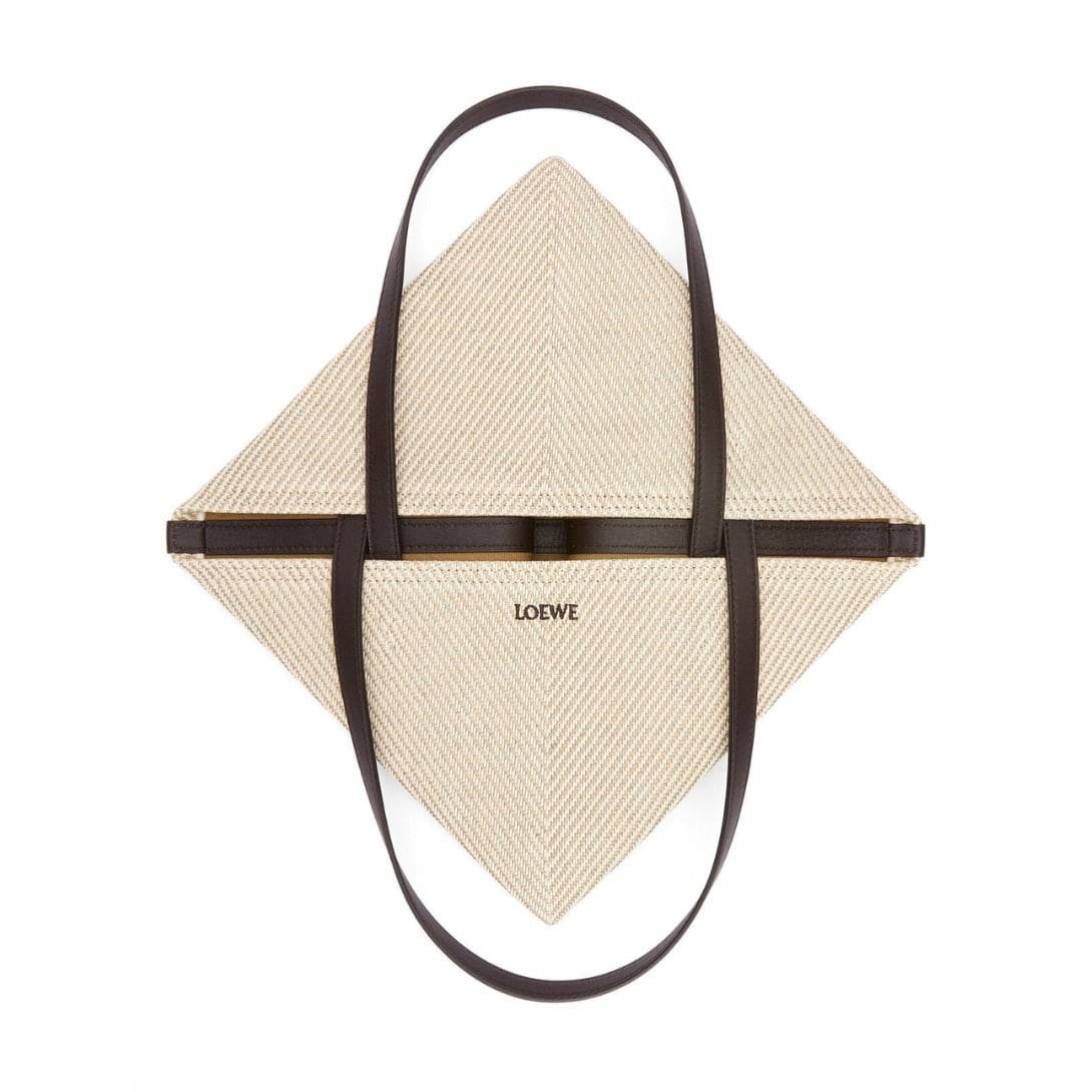 LOEWE PUZZLE FOLD TOTE BAG IN COTTON JACQUARD
