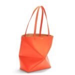 LOEWE PUZZLE FOLD TOTE BAG IN SHINY CALFSKIN