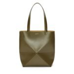 LOEWE PUZZLE FOLD TOTE BAG IN SHINY CALFSKIN