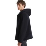 YVES SALOMON HOODIE IN WOOL-CASHMERE BLEND FABRIC