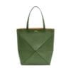 LOEWE PUZZLE FOLD TOTE XL BAG IN SHINY CALFSKIN