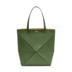 LOEWE PUZZLE FOLD TOTE XL BAG IN SHINY CALFSKIN