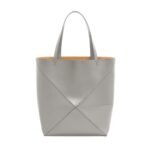 LOEWE PUZZLE FOLD TOTE XL BAG IN SHINY CALFSKIN
