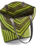LOEWE PUZZLE FOLD TOTE XL BAG IN RAFFIA