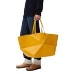 LOEWE PUZZLE FOLD TOTE XXL BAG IN SHINY CALFSKIN
