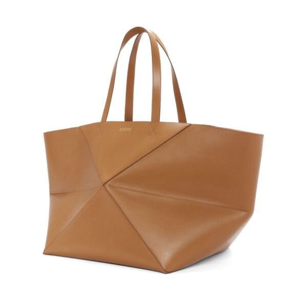 LOEWE PUZZLE FOLD TOTE XXL BAG IN SHINY CALFSKIN