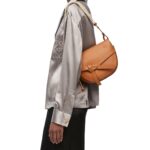 LOEWE SMALL GATE BAG IN SOFT CALFSKIN AND JACQUARD