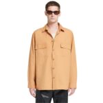 NANUSHKA JARI TECH POPLIN SHIRT BISCUIT