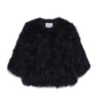 YVES SALOMON CROPPED FEATHER JACKET