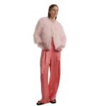 YVES SALOMON CROPPED FEATHER JACKET