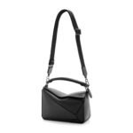 LOEWE SMALL PUZZLE BAG IN SATIN CALFSKIN