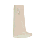 GIVENCHY SHARK LOCK BIKER ANKLE BOOTS IN GRAINED LEATHER