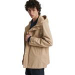 YVES SALOMON SHORT COTTON-BLEND PARKA