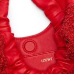 LOEWE MINI SQUEEZE BAG IN LEATHER WITH BEADS