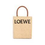 LOEWE STANDARD A5 TOTE BAG IN RAFFIA