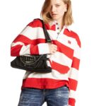 GOTHIC DSQUARED2 DENIM SHOULDER BAG