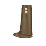 GIVENCHY SHARK LOCK BIKER ANKLE BOOTS IN GRAINED LEATHER