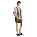 DRIES VAN NOTEN PRINTED FITTED SHIRT