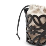 LOEWE POCKET WITH CUT OUT ANAGRAM IN CLAFSKIN AND CLASSIS CANVAS