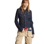 DSQUARED2 DARK RINSE WASH BOYFRIEND JEAN JACKET