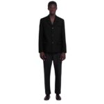 NANUSHKA ROX DOUBLE SUITING BLAZER BLACK