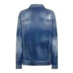 DSQUARED2 MEDIUM ICE SPOTS WASH OVER JEANS JACKET