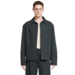 NANUSHKA SAON STRUCTURED TWILL JACKET ANTHRACITE