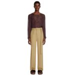 DRIES VAN NOTEN WIDE BELTED PANTS