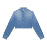 GIVENCHY CROPPED SHIRT IN DENIM