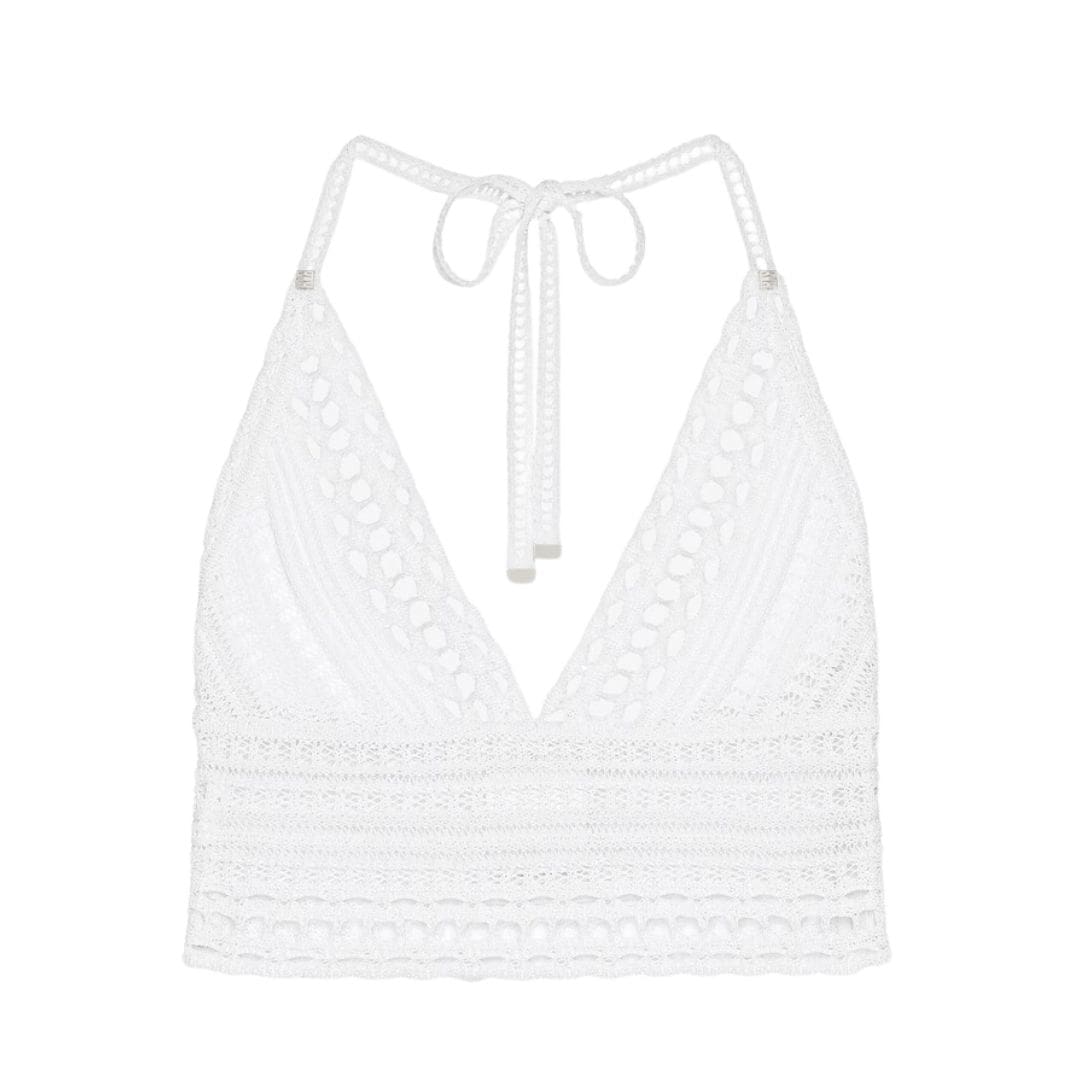 GIVENCHY TOP IN CROCHET WITH 4G DETAIL