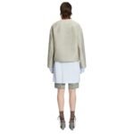 DRIES VAN NOTEN EMBELLISHED JACKET SILVER