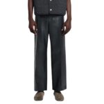 NANUSHKA DAX REGENERATED LEATHER PANTS BLACK