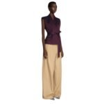 DRIES VAN NOTEN EMBROIDERED VEST NAVY