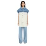 DRIES VAN NOTEN BLEACH DENIM VEST WHITE