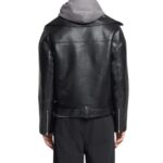 NANUSHKA BERTI REGENERATED LEATHER JACKET BLACK