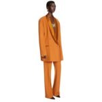 DRIES VAN NOTEN TUXEDO BLAZER LIGHT RUST