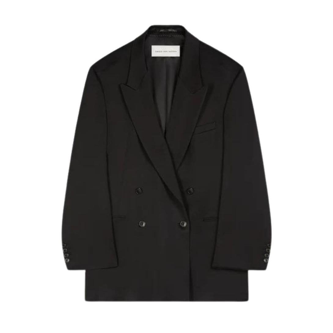 DRIES VAN NOTEN OVERSIZED BLAZER BLACK