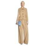 DRIES VAN NOTEN TIGHT FIT JACKET BEIGE