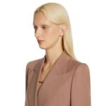 DRIES VAN NOTEN DOUBLE BREASTED BLAZER SMOKE