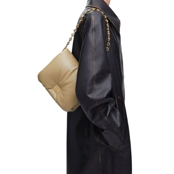 LOEWE GOYA PUFFER BAG IN SHINY LAMBSKIN