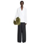 DRIES VAN NOTEN COTTON BLAZER SHIRT OFF WHITE