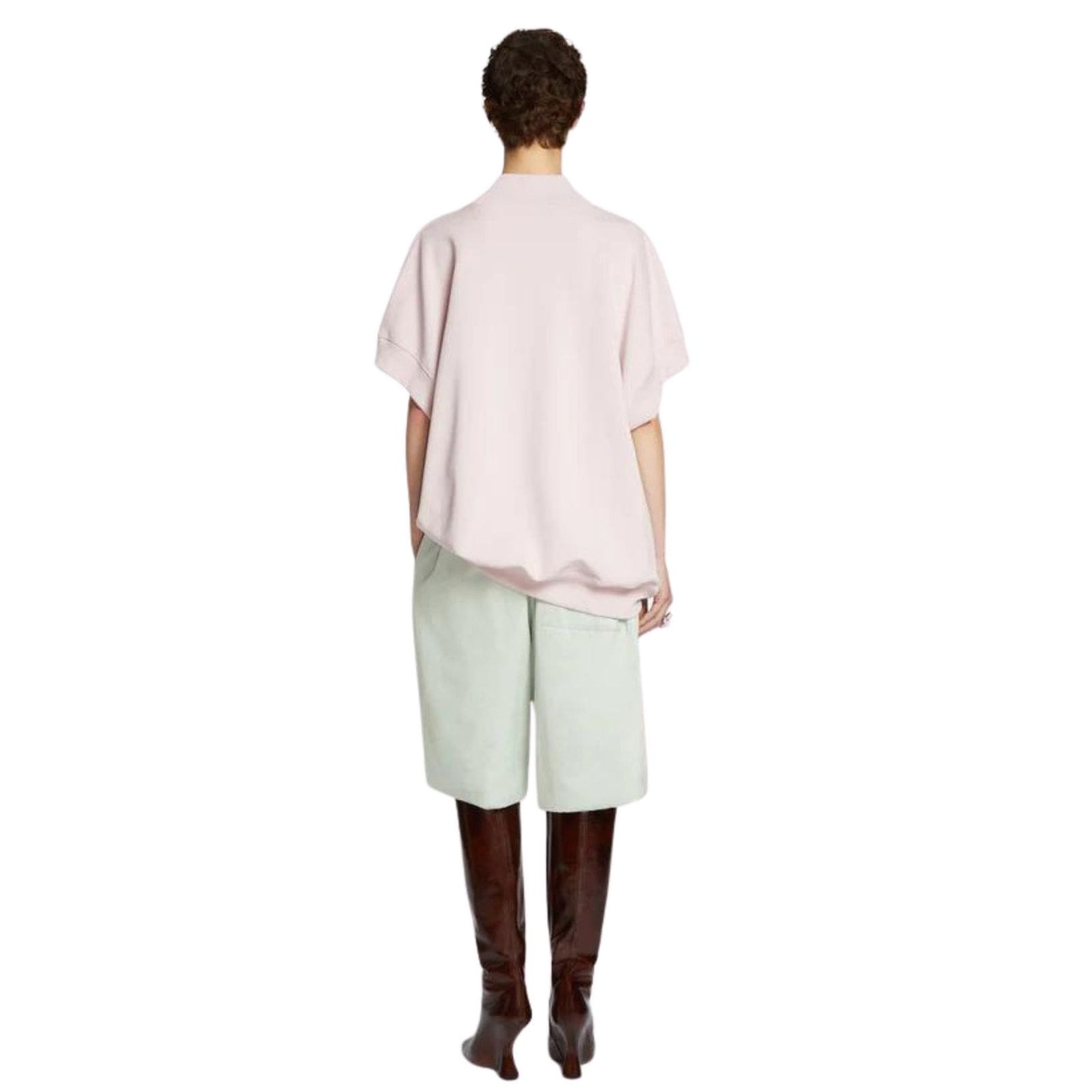 DRIES VAN NOTEN SHORT SLEEVED SWEATSHIRT LPINK