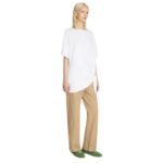 DRIES VAN NOTEN DRAPED KNOT TEE WHITE