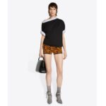 DRIES VAN NOTEN DOUBLE LAYERED TEE BLACK