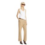 DRIES VAN NOTEN DRAPED TANK TOP WHITE