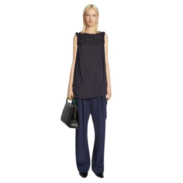 DRIES VAN NOTEN LOOSE FIT TEE NAVY