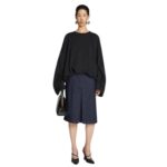 DRIES VAN NOTEN DRAPED SWEATSHIRT BLACK
